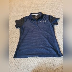Womans Medium Blue Adidas BMW Championship Polo